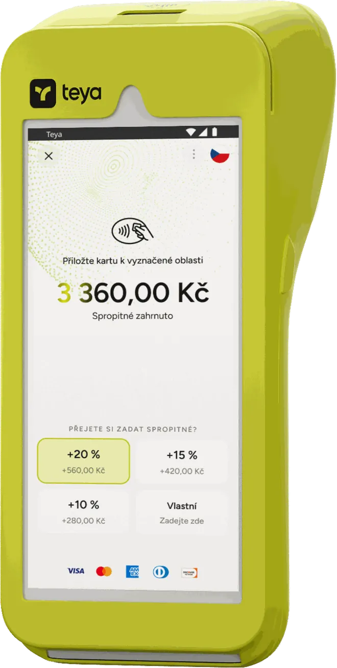 Platební terminál Teya PAX A920